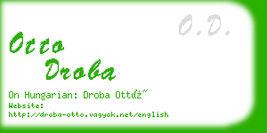 otto droba business card